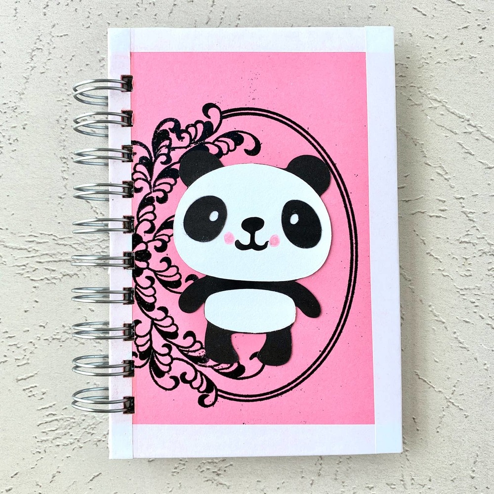 Panda Pink Journal - Diary - Spiral Bound - 4 x 6 inches